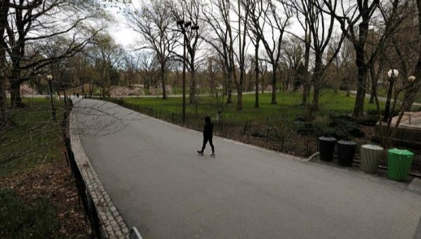 A photo of New York's Central Park amid the ongoing COVID-19 outbreak