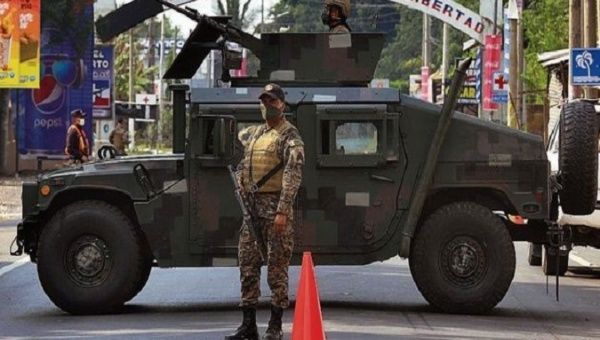 Military effective patrols in Puerto Libertad municipality, April, 2020