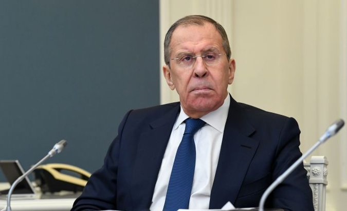 Russia's Foreign Minister Sergei Lavrov, April 30, 2020.