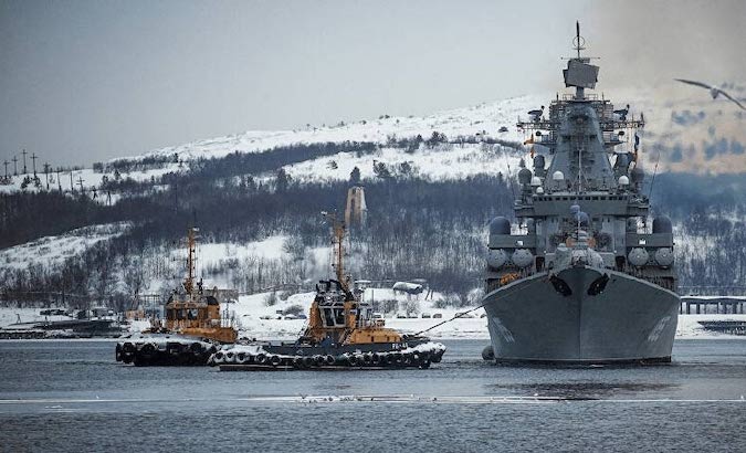 Russian fleet in the Arctic.