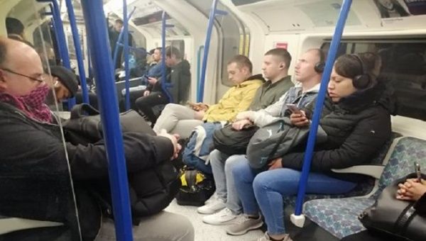 London Underground Passengers, England, UK. May 11, 2020.