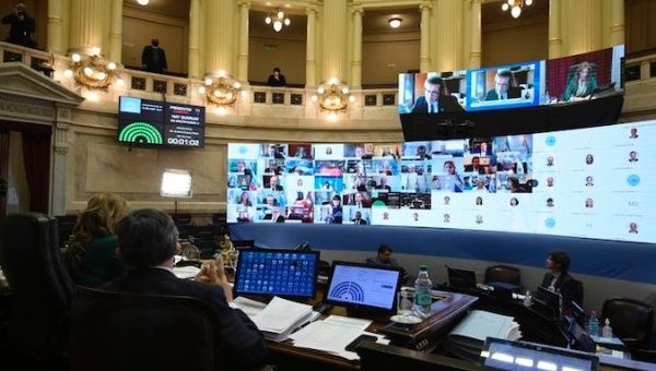 Special remote public session of the Senate of the Argentine Nation. May 13, 2020.
