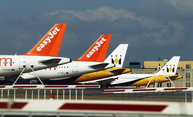 EasyJet, a low-cost British airline based at London Luton Airport.