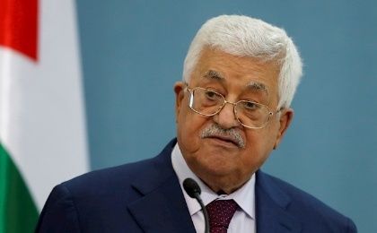 Palestinian President Mahmud Abbas, 2020.