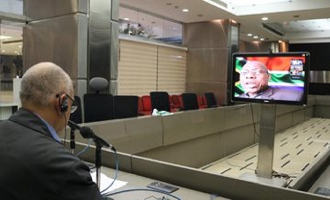 Venezuela and South Africa's health Ministers in video conference. Caracas, venezuela. May 25, 2020.