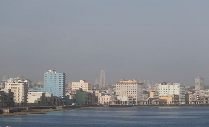 View of Havana City covered by the Saharan dust plume on June 25, 2020