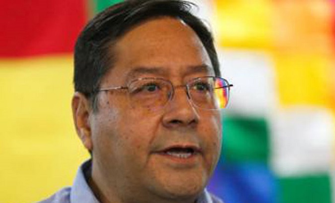 MAS presidencial candidate Luis Arce, La Paz, Bolivia, 2020.