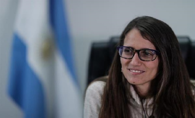 Argentina’s  Minister of Women, Gender and Diversity Elizabeth Gomez Alcorta. July, 2020.