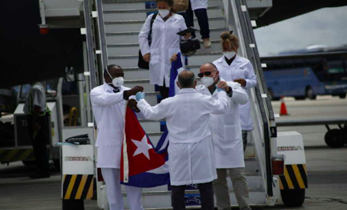 Cuban doctors arrive in Havana, Cuba. June 23, 2020.