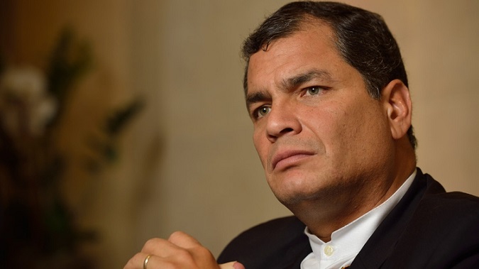 Former President of Ecuador, Rafael Correa.
