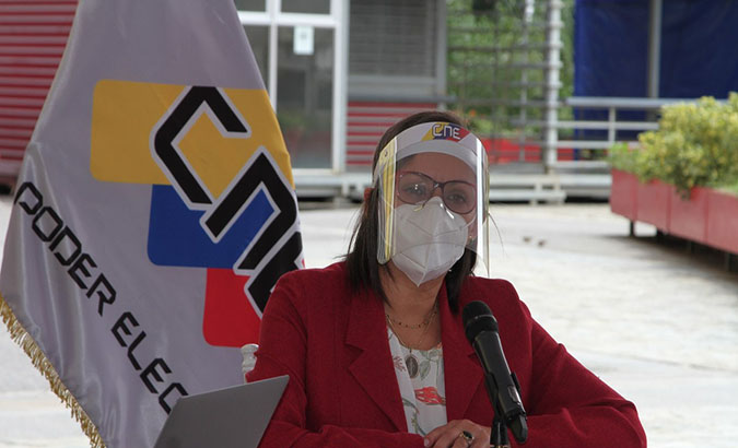 CNE president Indira Alfonzo, Caracas, Venezuela, August 5, 2020