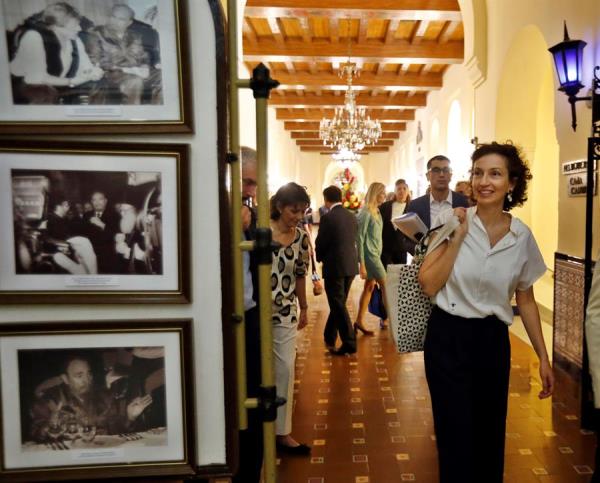 The director general of the United Nations Education, Scientific and Cultural Organization (UNESCO), Audrey Azoulay, walks inside of the National Hotel in Havana, Cuba. May 12, 2019.