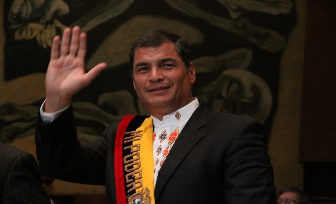 Ecuador's former President Rafael Correa.