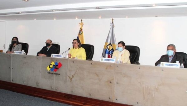  Indira Alfonzo Izaguirre during a press conference in Caracas, Venezuela, September 5, 2020.