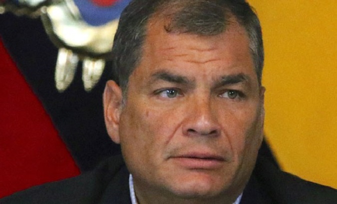 Former President Rafael Correa, Quito, Ecuador.