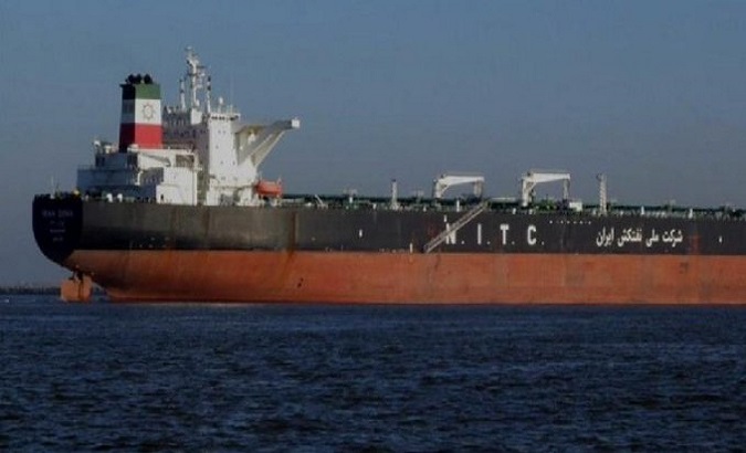 Iranian Honey vessel unloads fuel at Jose Port, Venezuela, Sept. 14, 2020.