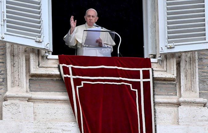 Pope Francis in the Vatican City, Oct. 4, 2020.