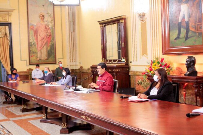 Venezuelan President Nicolas Maduro instructed the organization, installation and deployment of 200 Communal Cities, directed by the Communes and Communal Councils, so as to build true territorial socialism. Caracas, Venezuela. October 20, 2020.