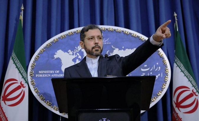 Foreign Affairs Ministry spokesman Saeed Khatibzadeh, Teheran, Iran, Oct. 19, 2021