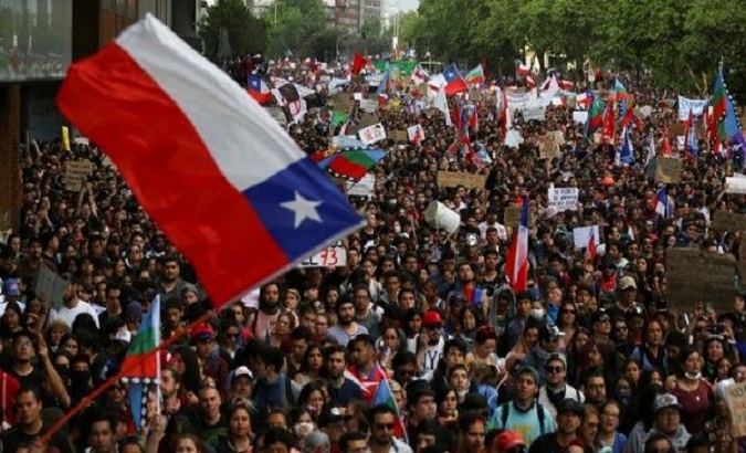 Protests in support of Pension Fund Withdrawal Bill, Santiago, Chile, Jul. 15, 2020