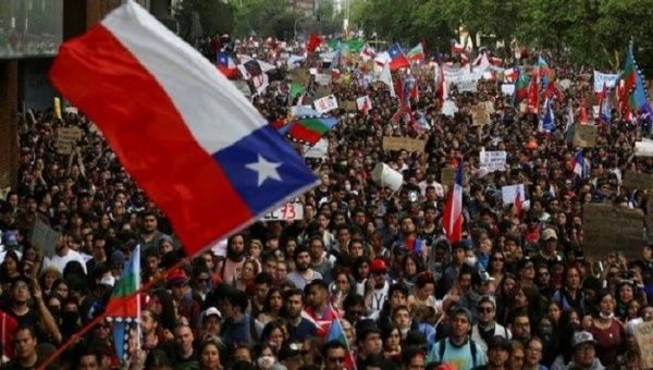 Protests in support of Pension Fund Withdrawal Bill, Santiago, Chile, Jul. 15, 2020