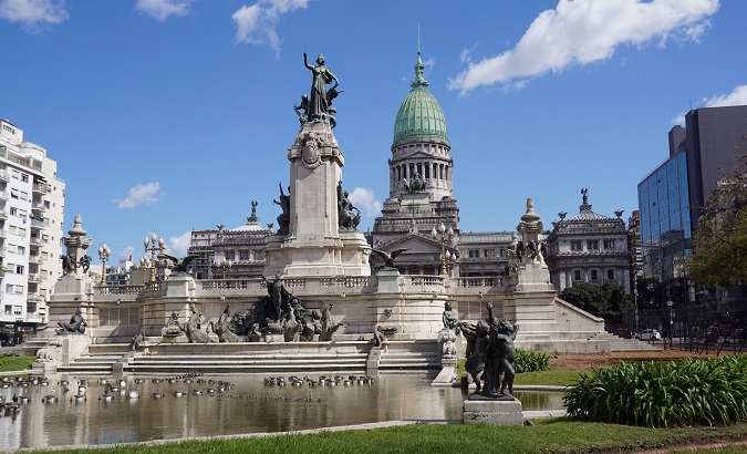 Argentina's Congress headquarters, Buenos Aires, Oct. 26, 2020