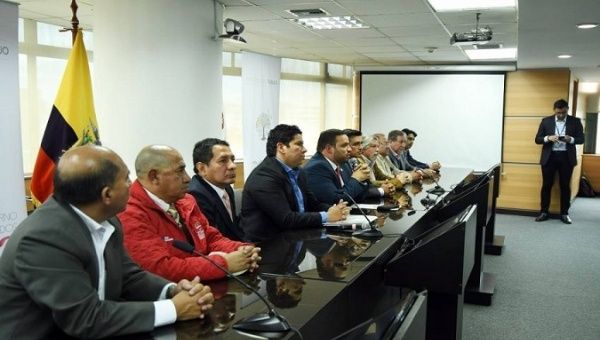 First meeting of the National Council of Labor and Wages's representatives, Ecuador, Nov. 16, 2020.
