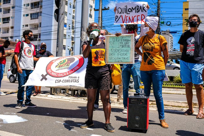 Justice for João Alberto demo in front of Carrefour in Boa Viagem, south of Recife. November 21, 2020.