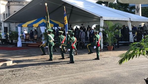Military Parade to mark Independence Day, Bridgetown, Barbados, Nov. 30, 2020