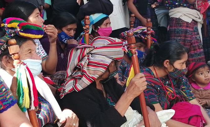 Indigenous people organizations demand a Constitutional Assembly,Guatemala, Dec. 10, 2020.