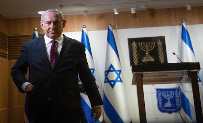 Prime Minister Benjamin Nethanyahu at the Parliament, Jerusalem, Israel, Dec. 22, 2020.