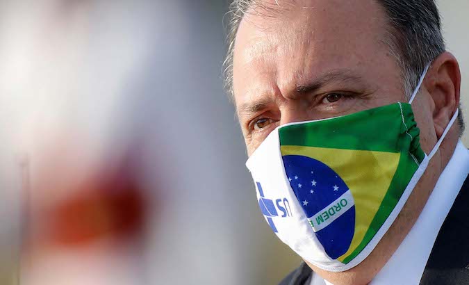 Health Minister Eduardo Pazuello, Brasilia, Jan 7, 2021.