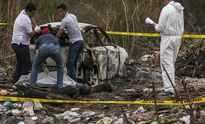 Authorities find remains of burned migrants,  Tamaulipas, Mexico, Jan. 22, 2021.