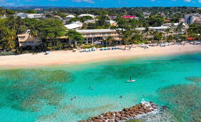 Landscape of Sugar Bay, Barbados, Feb. 20, 2021.