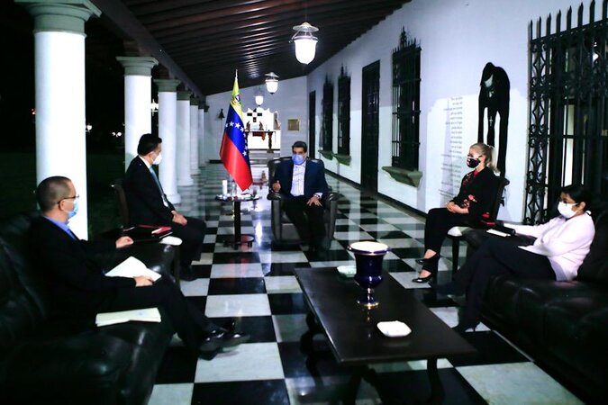 Venezuelan President Nicolas Maduro held a meeting with the Secretary General of ALBA-TCP Sacha Llorenti to review initiatives to address the COVID-19 pandemic in the region.