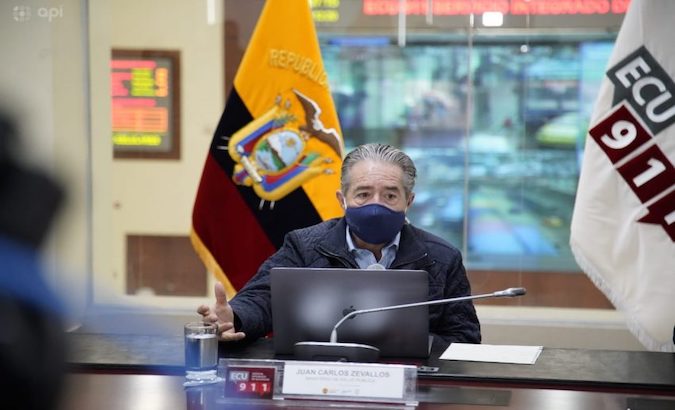 Former Health Minister Juan Carlos  Zevallos, Quito, Ecuador, 2021.