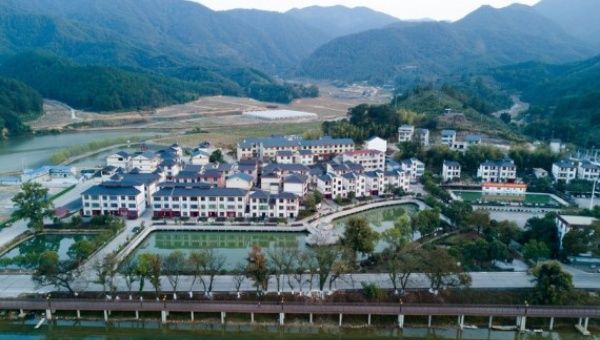 Aerial photo taken on Nov. 20, 2020 shows a view of Changkou Village in Sanming, southeast China's Fujian Province.