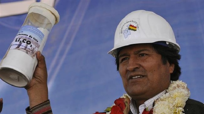 Evo Morales while in exile in Argentina: 