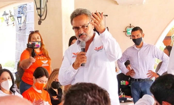Opposition candidate Abel Murrieta, Mexico.