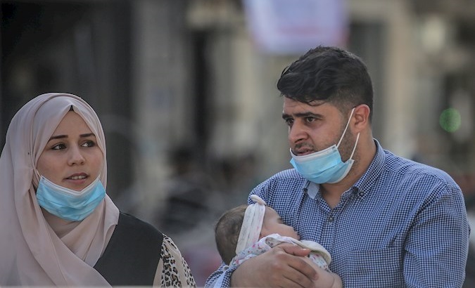 Palestinians are seen amid outgoing coronavirus pandemic, Gaza City, May 26, 2021.