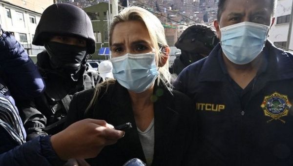  Jeanine Añez after being arrested, La Paz, Bolivia, March 14, 2021.