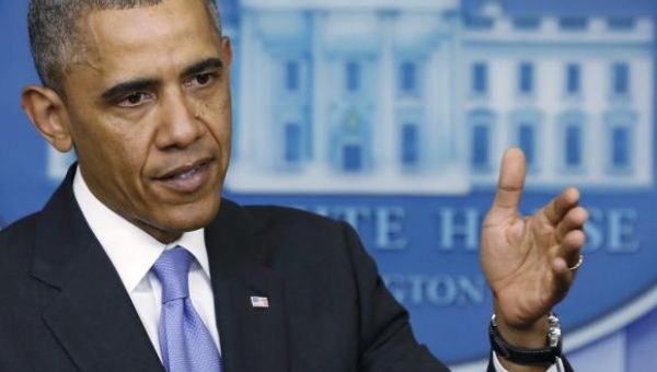 President Barack Obama speaking at the White House (Photo: Reuters).