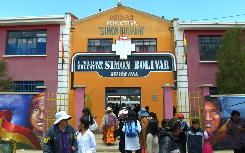 Simon Bolivar public school in the city of El Alto (Photo: teleSUR)