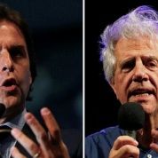 A combination photo shows Uruguayan National Party presidential candidate Luis Lacalle Pou in Montevideo September 15, 2014 and presidential candidate for the ruling Broad Front, Tabare Vazquez, on October 23, 2014. (Photo: Reuters)