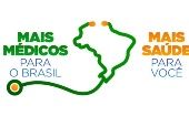 Logo of the Brazilian Health Program Mas Medicos (More doctors), with its iconic dolphin shape.