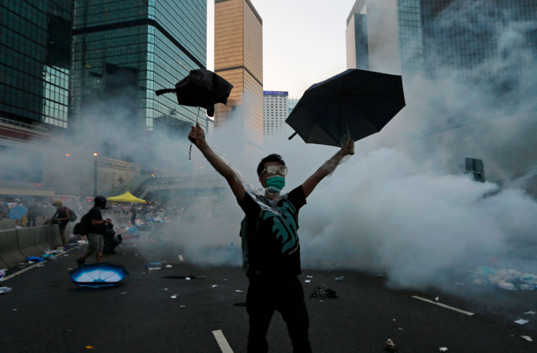 The umbrella has turned into the symbol of Hong Kong's Occupy Central.