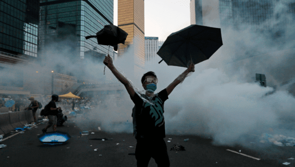 The umbrella has turned into the symbol of Hong Kong's Occupy Central.