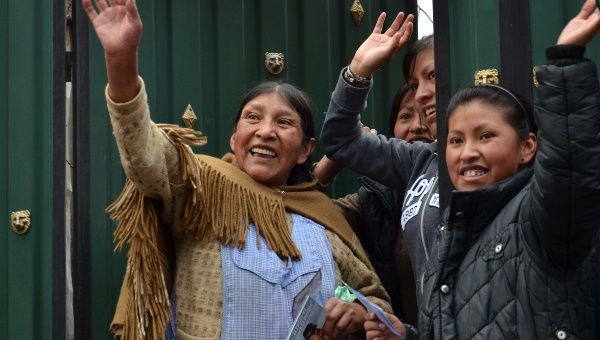 Bolivian President Evo Morales offered women in his country his 