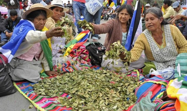 Bolivia celebrates the national day of coca leaf chewing.