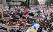 Over 100,000 people took Sao Paulo